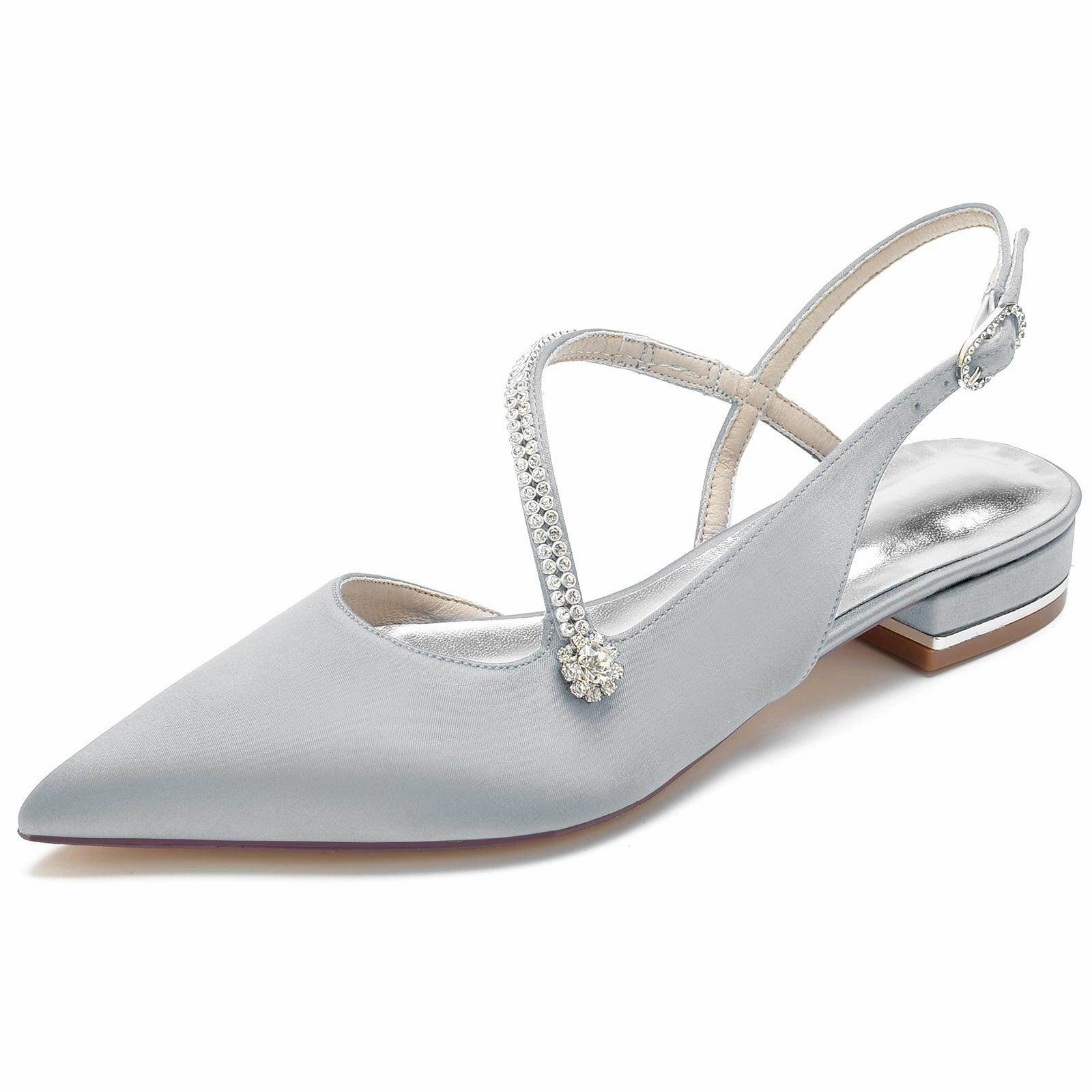 Flat Heel 2.5cm Silk-Like Shoes CK0263