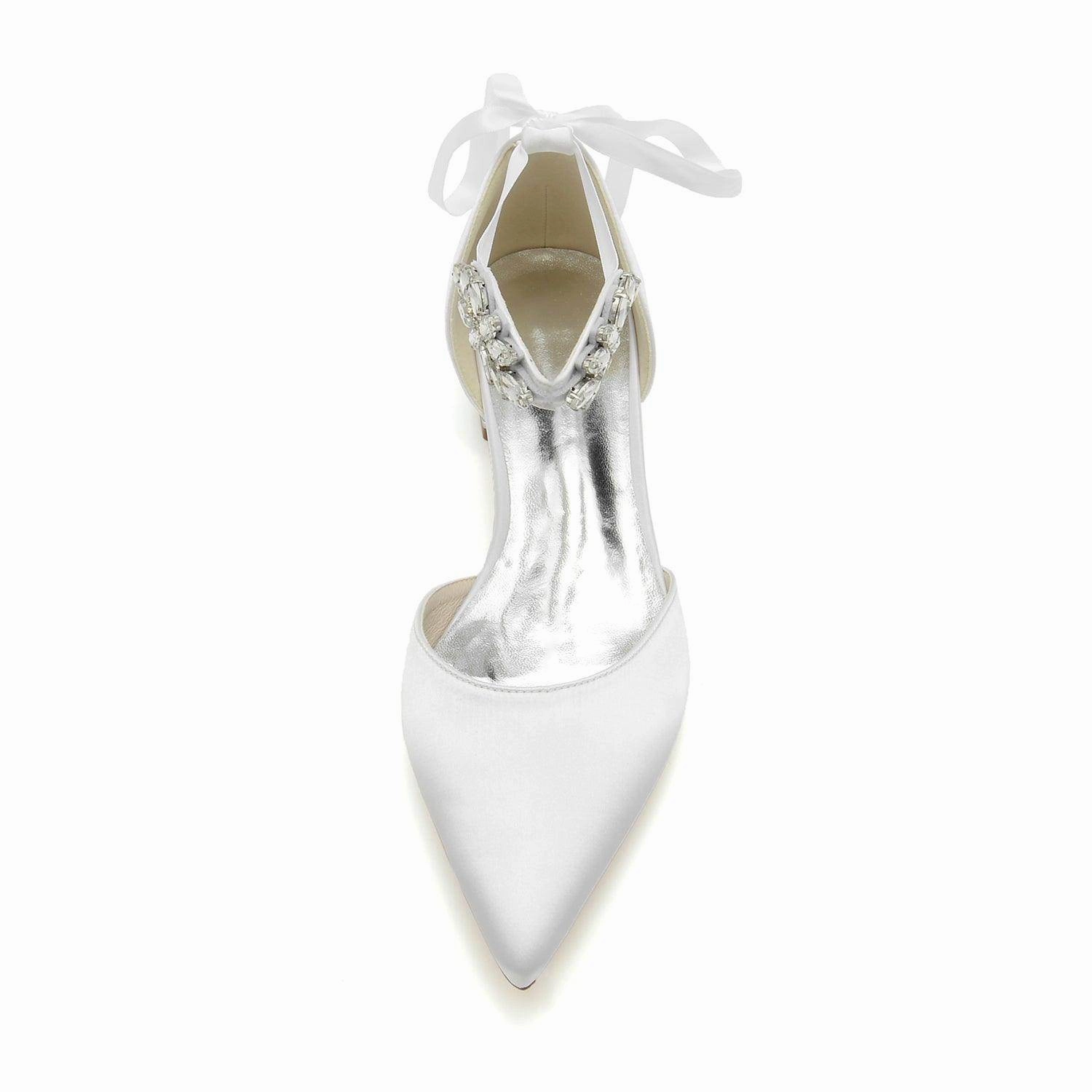 Flat Heel 2.5cm Silk-Like Shoes CK0364