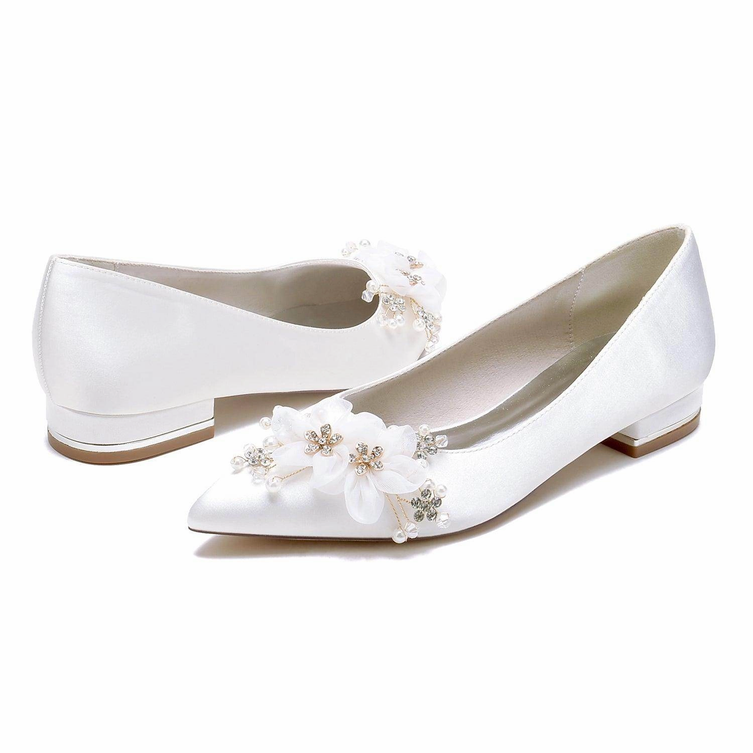 Flat Heel 2.5cm Silk-Like Shoes CK0430