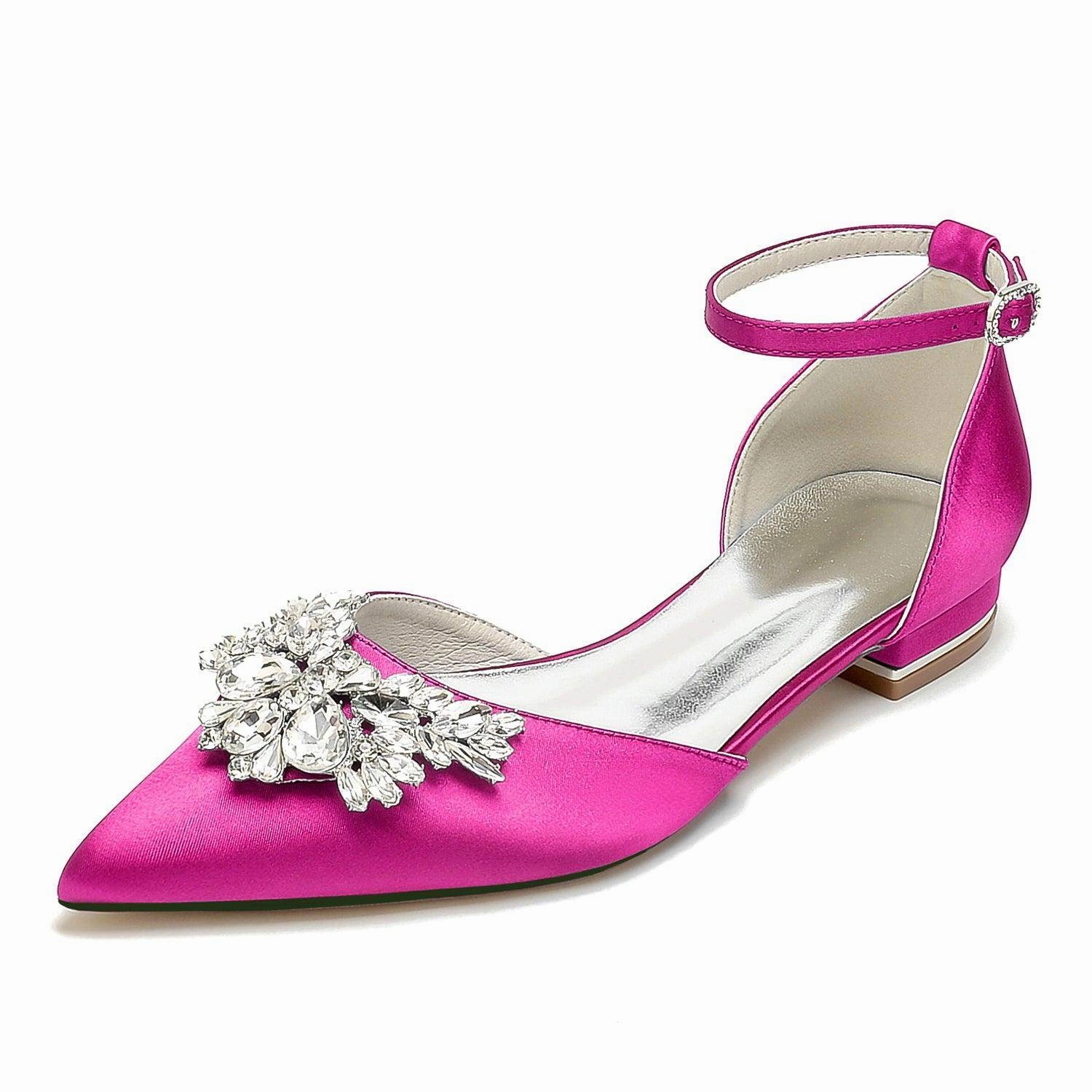 Flat Heel 2.5cm Silk-Like Shoes CK0453