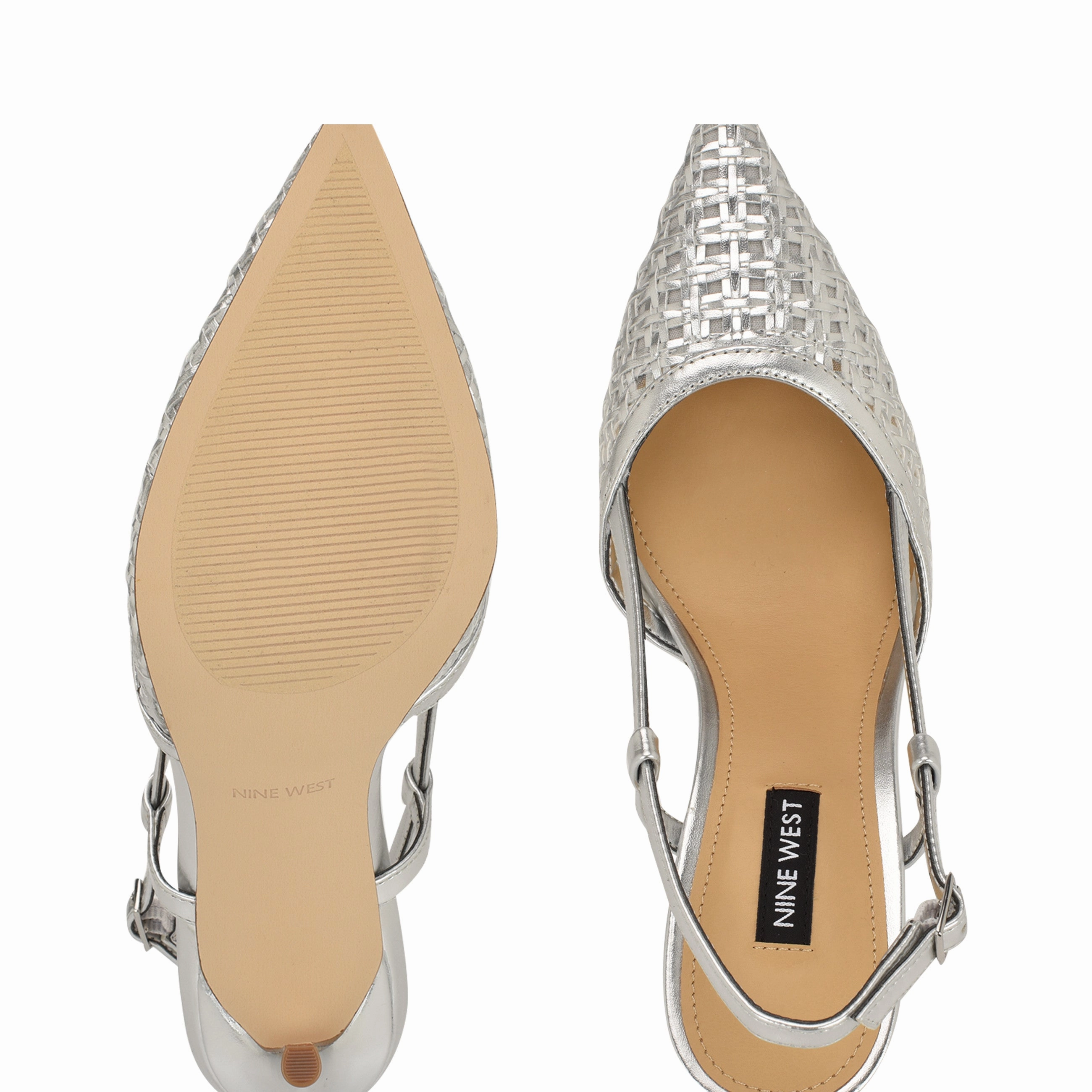 Floree Woven Slingback Pumps