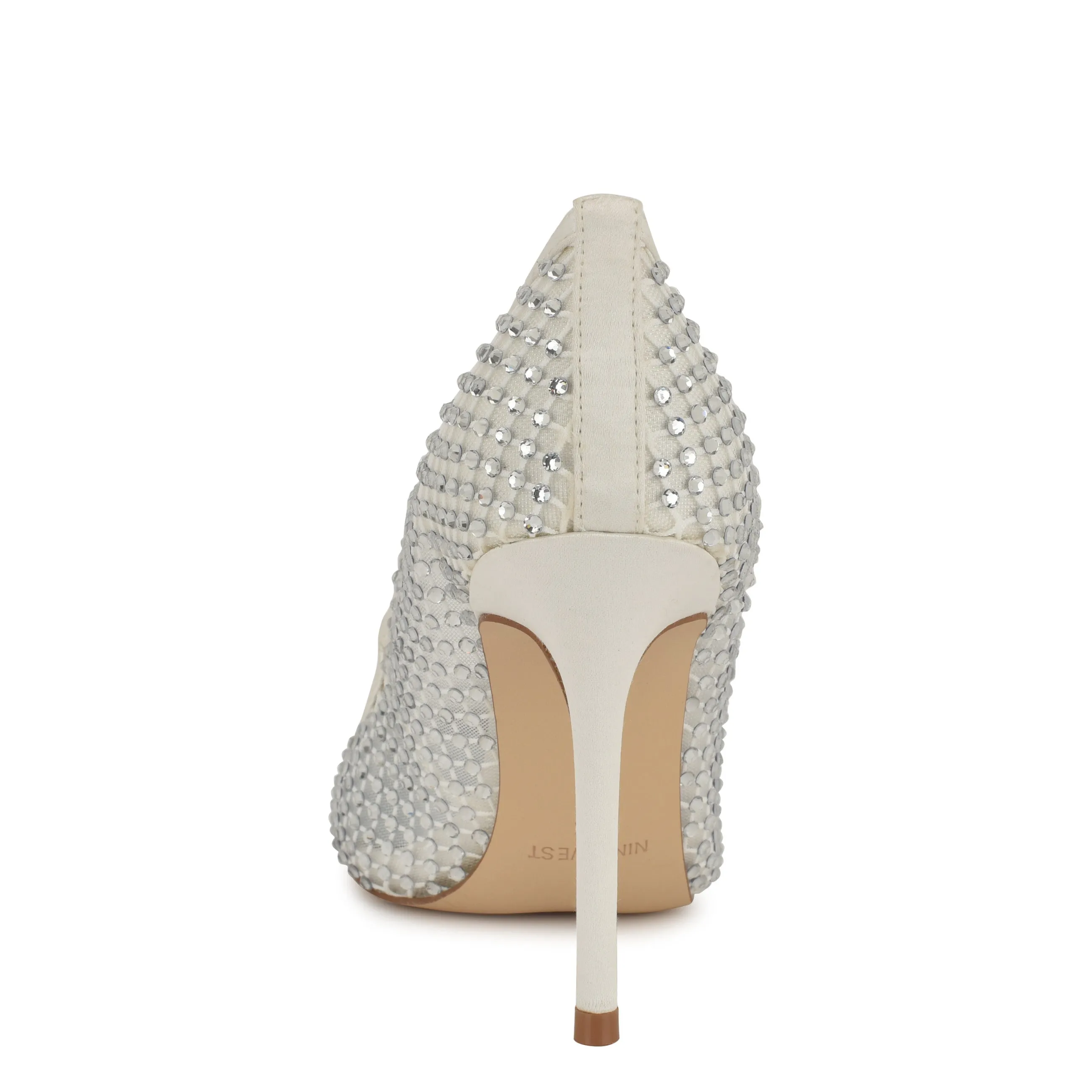 Freshe Rhinestone Mesh Pumps