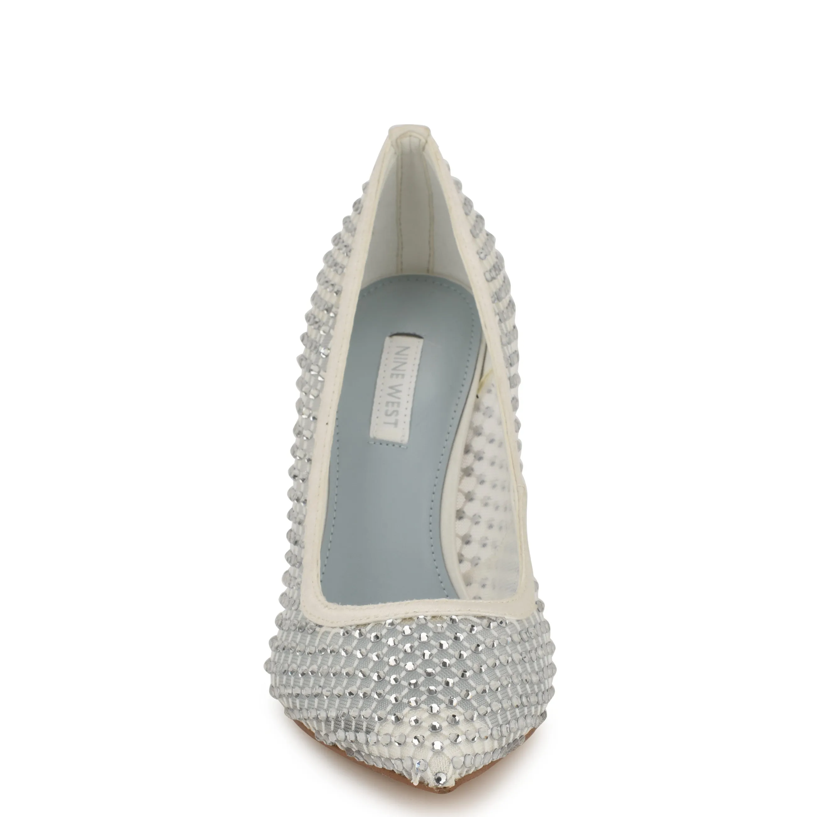 Freshe Rhinestone Mesh Pumps