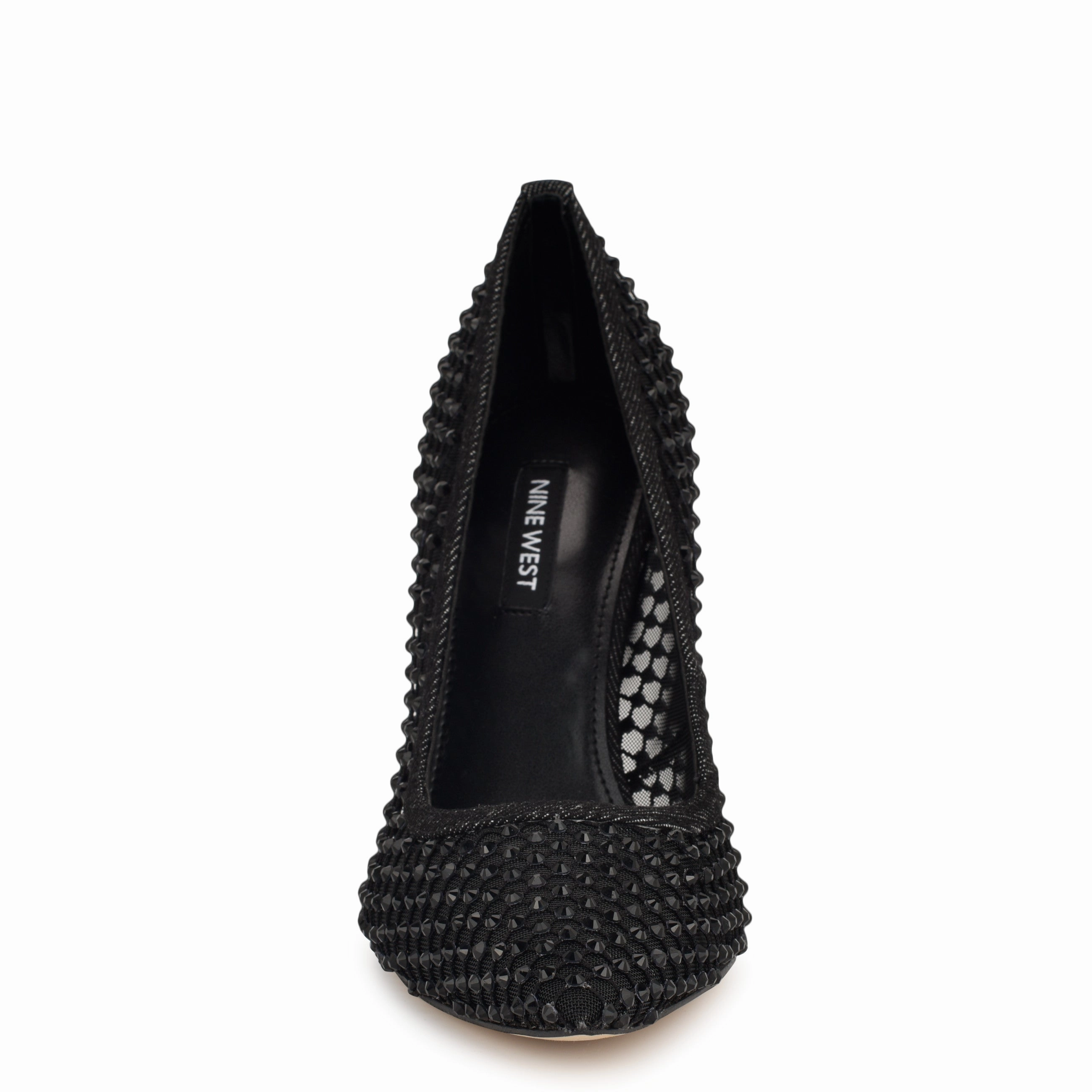 Freshe Rhinestone Mesh Pumps