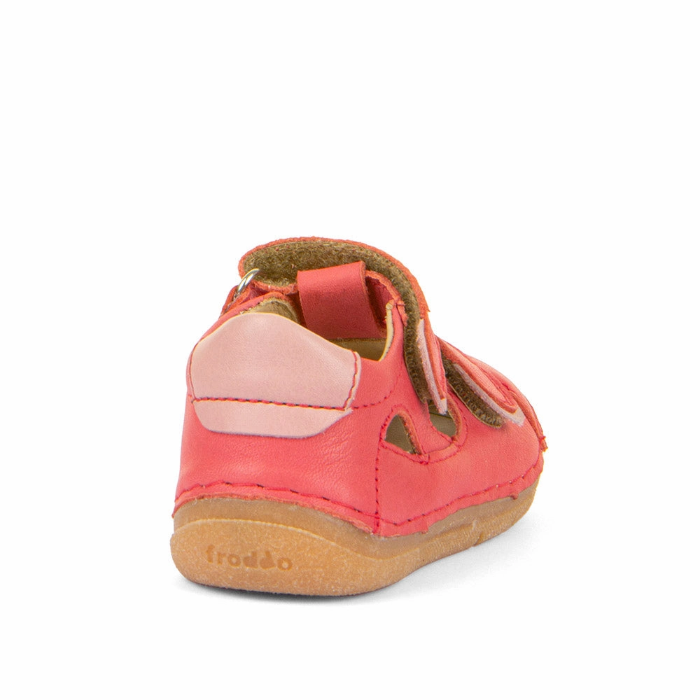 Froddo Girl's Paix Up Double Sandals - Coral