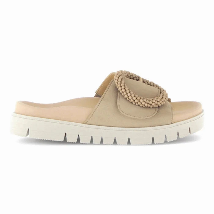 GABOR SLIDE W/ BUCKLE - TAN