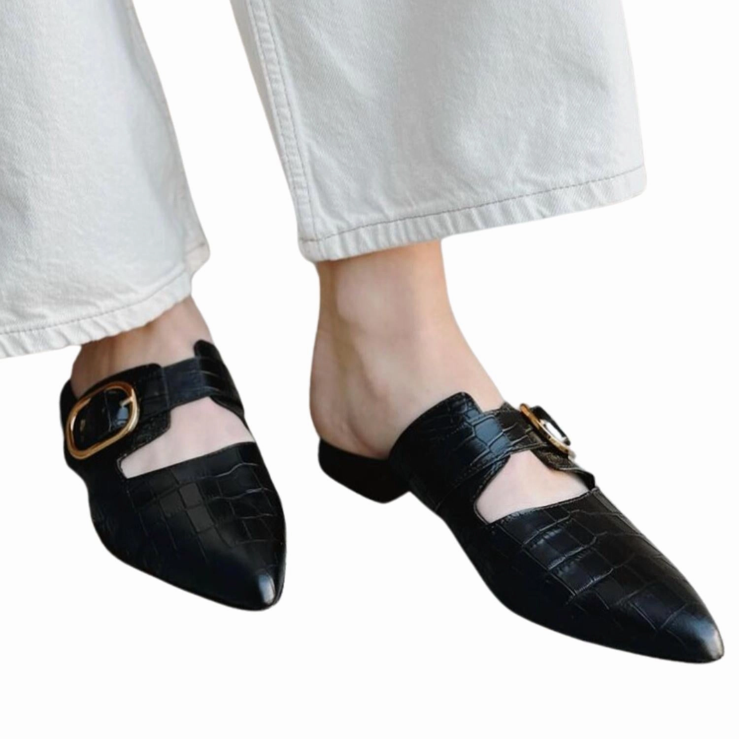 Gaby Soft Leather Sandal In Coco Nero