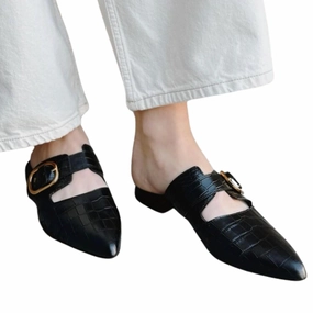 Gaby Soft Leather Sandal In Coco Nero