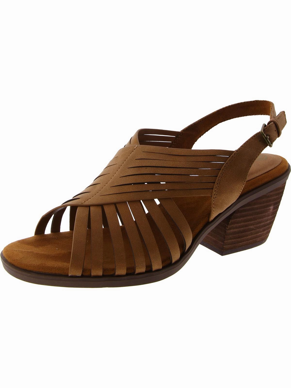 Gena Womens Faux Suede Ankle Strap Strappy Sandals