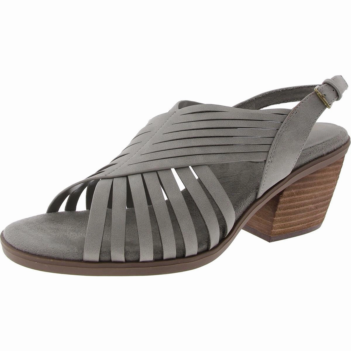Gena Womens Faux Suede Ankle Strap Strappy Sandals