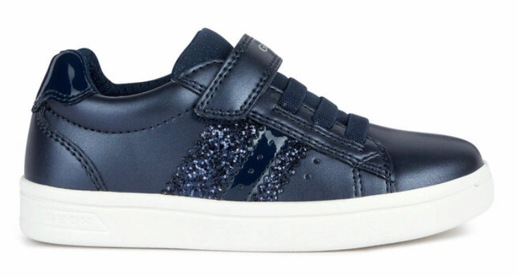 Geox Girls Navy Glitter DJ Sneakers