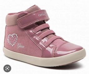 Geox Gisli Dark Pink Girls Hightop Sneakers