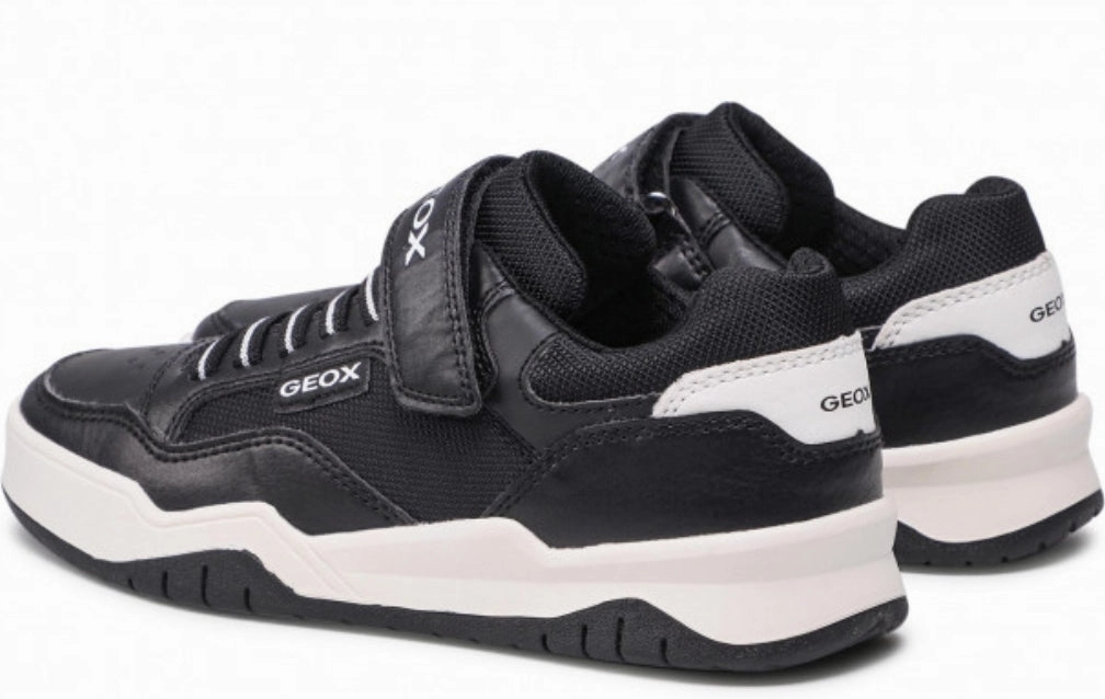 Geox Perth Black and White Sneakers