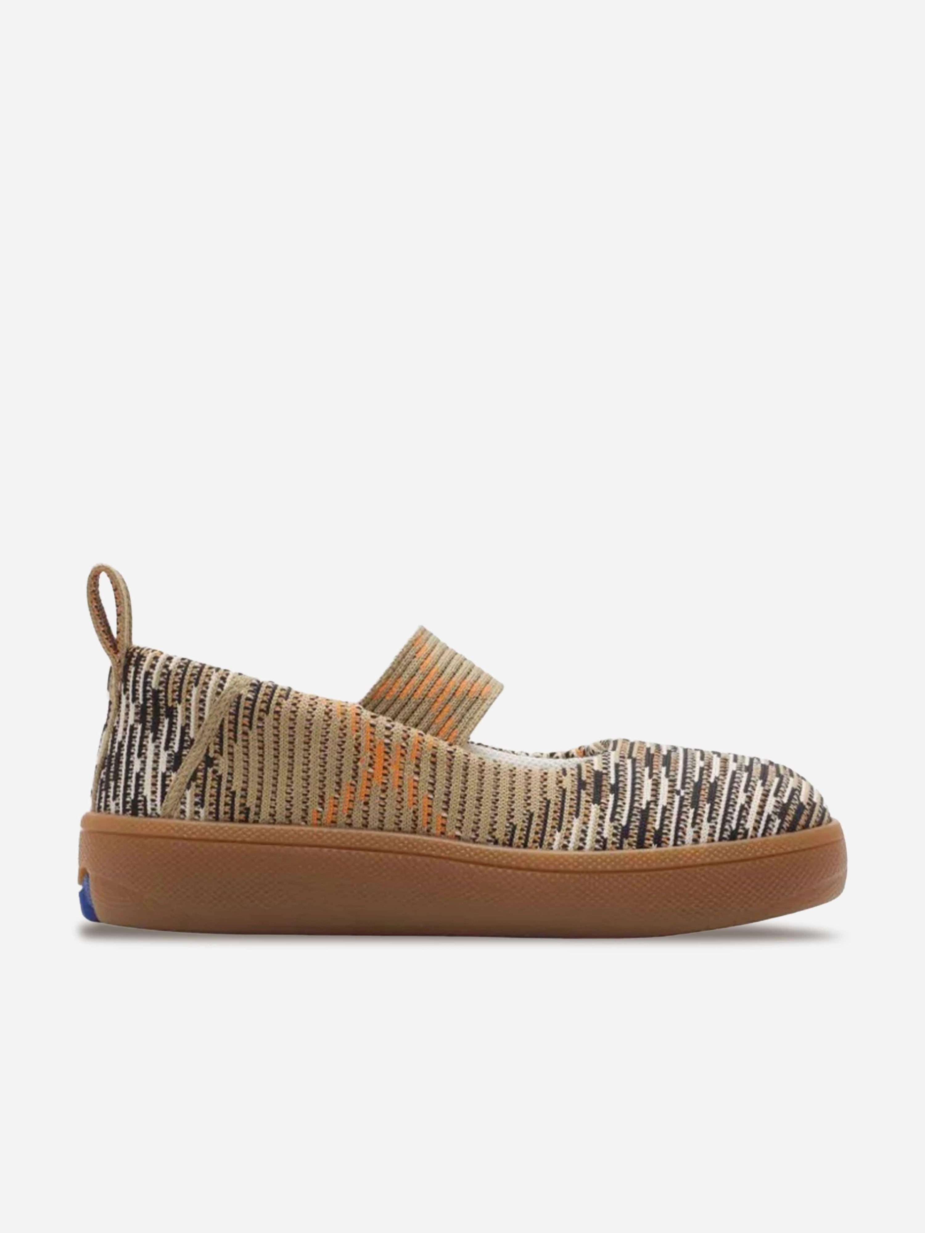 Girls Check Sutton Pumps in Beige