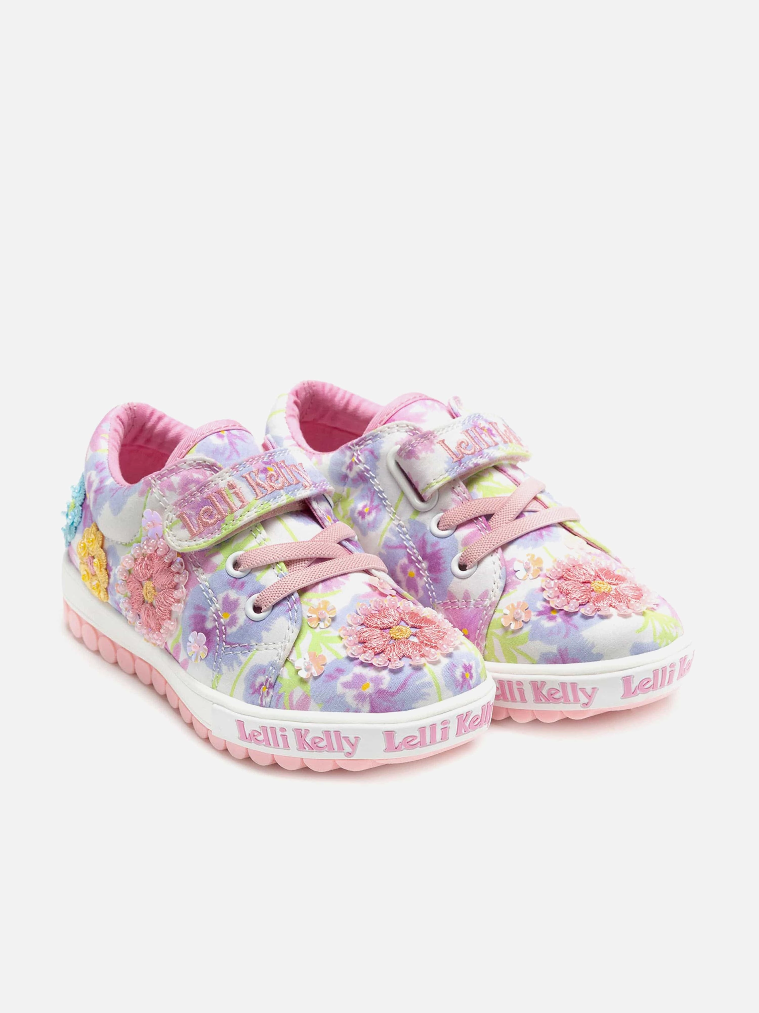 Girls Eloise Strap Trainers in White