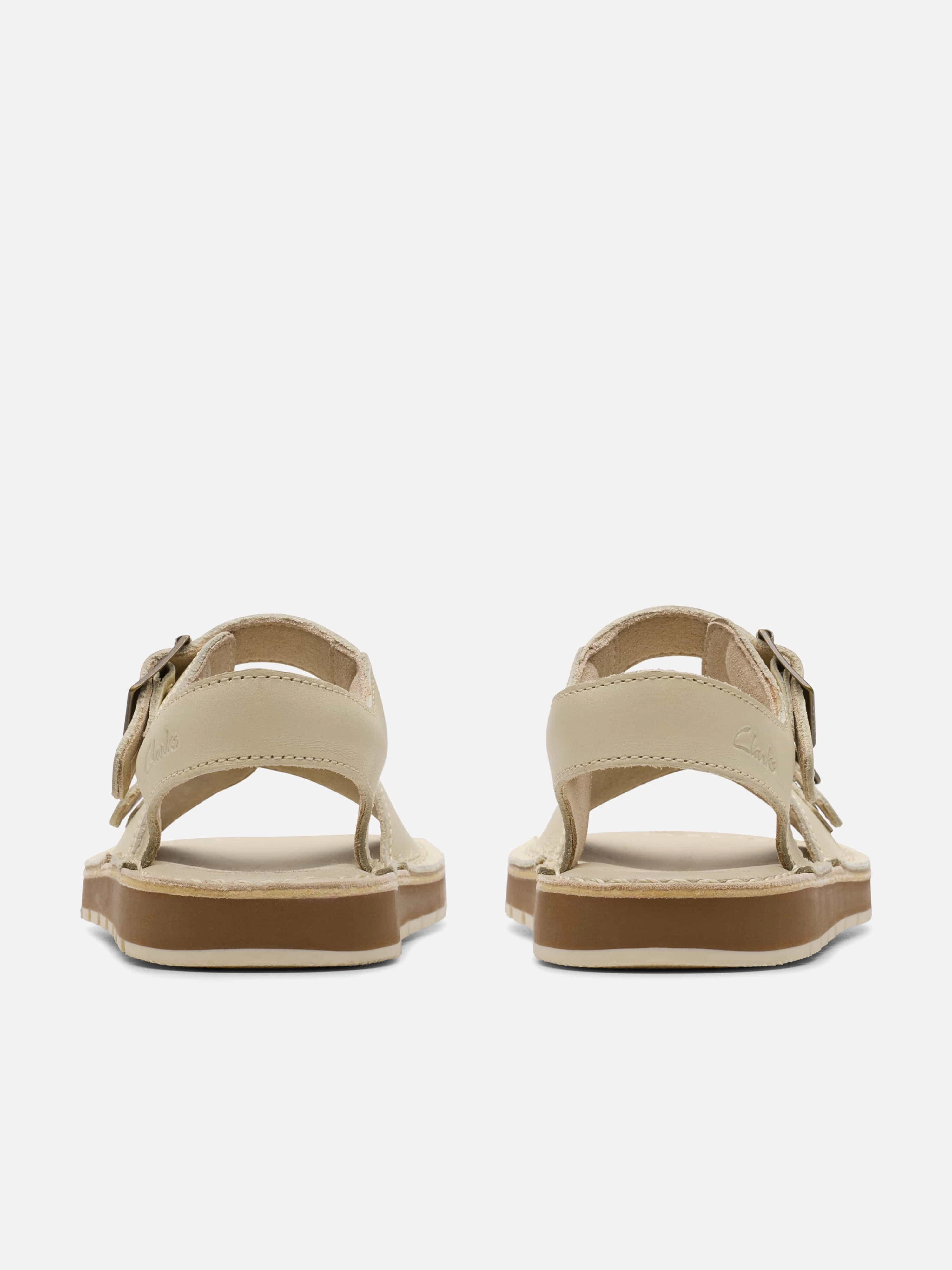 Girls Leather Play Sun Reef Sandals in White
