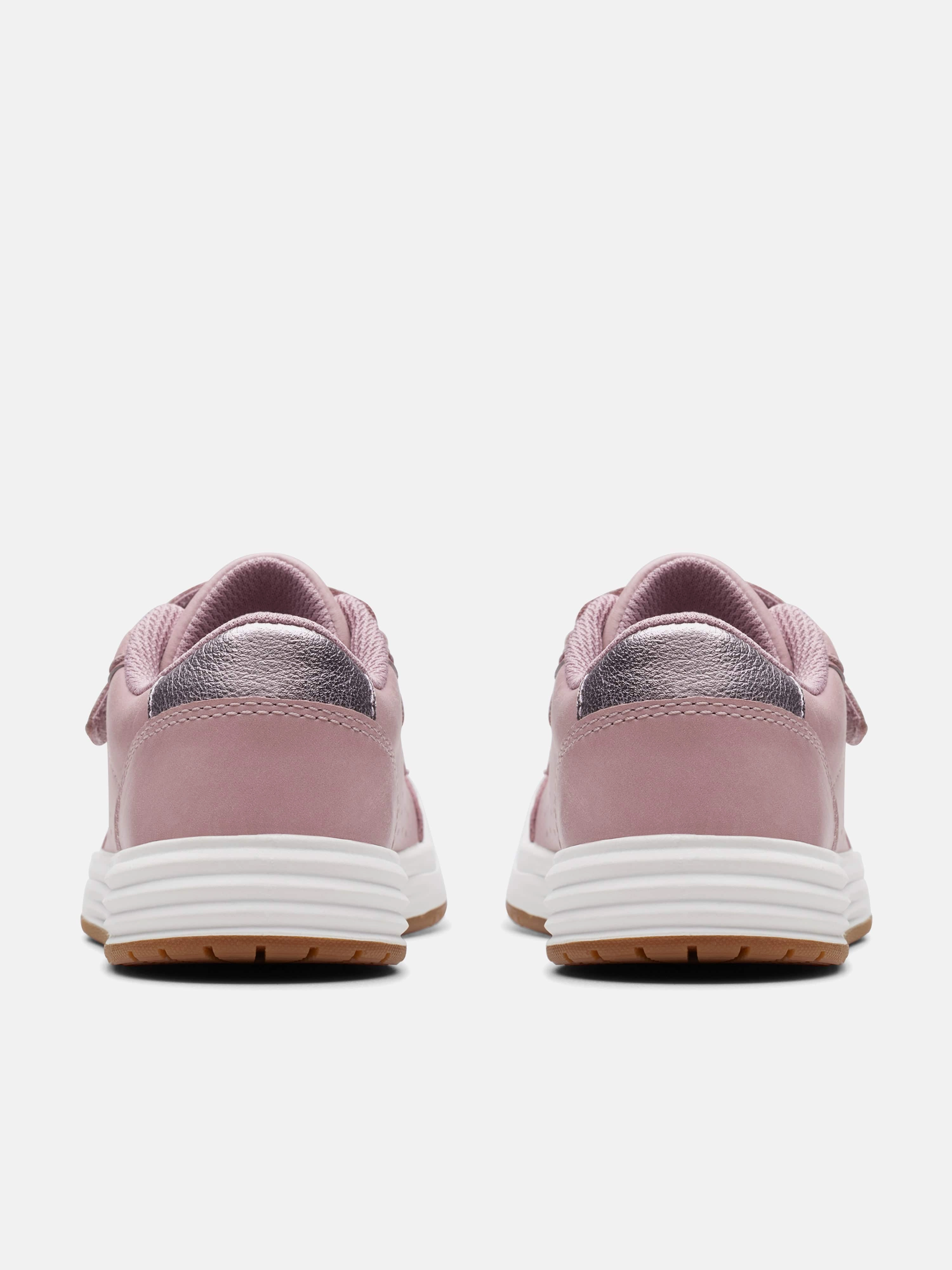 Girls Leather Urban Solo Trainers in Pink