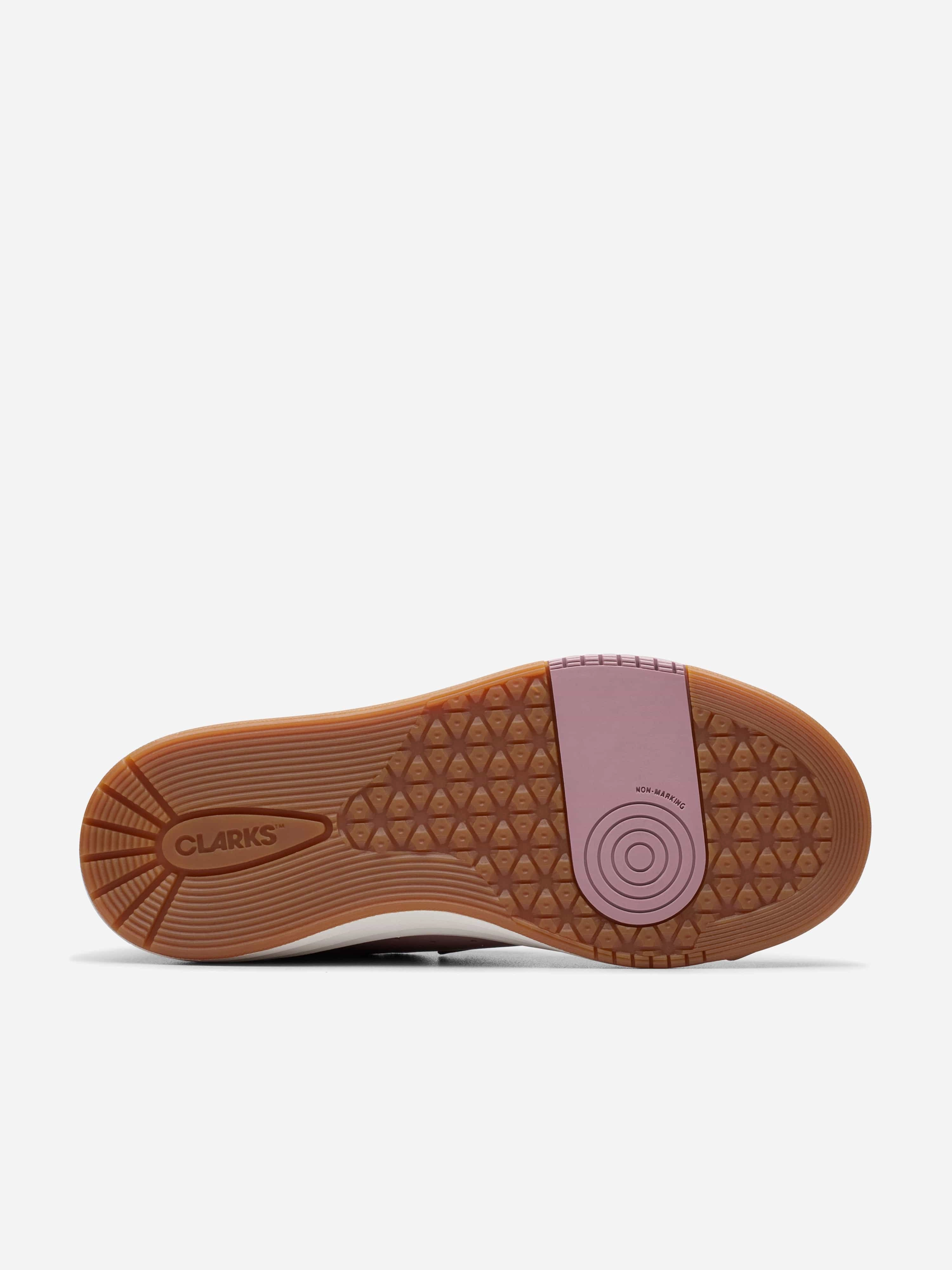 Girls Leather Urban Solo Trainers in Pink