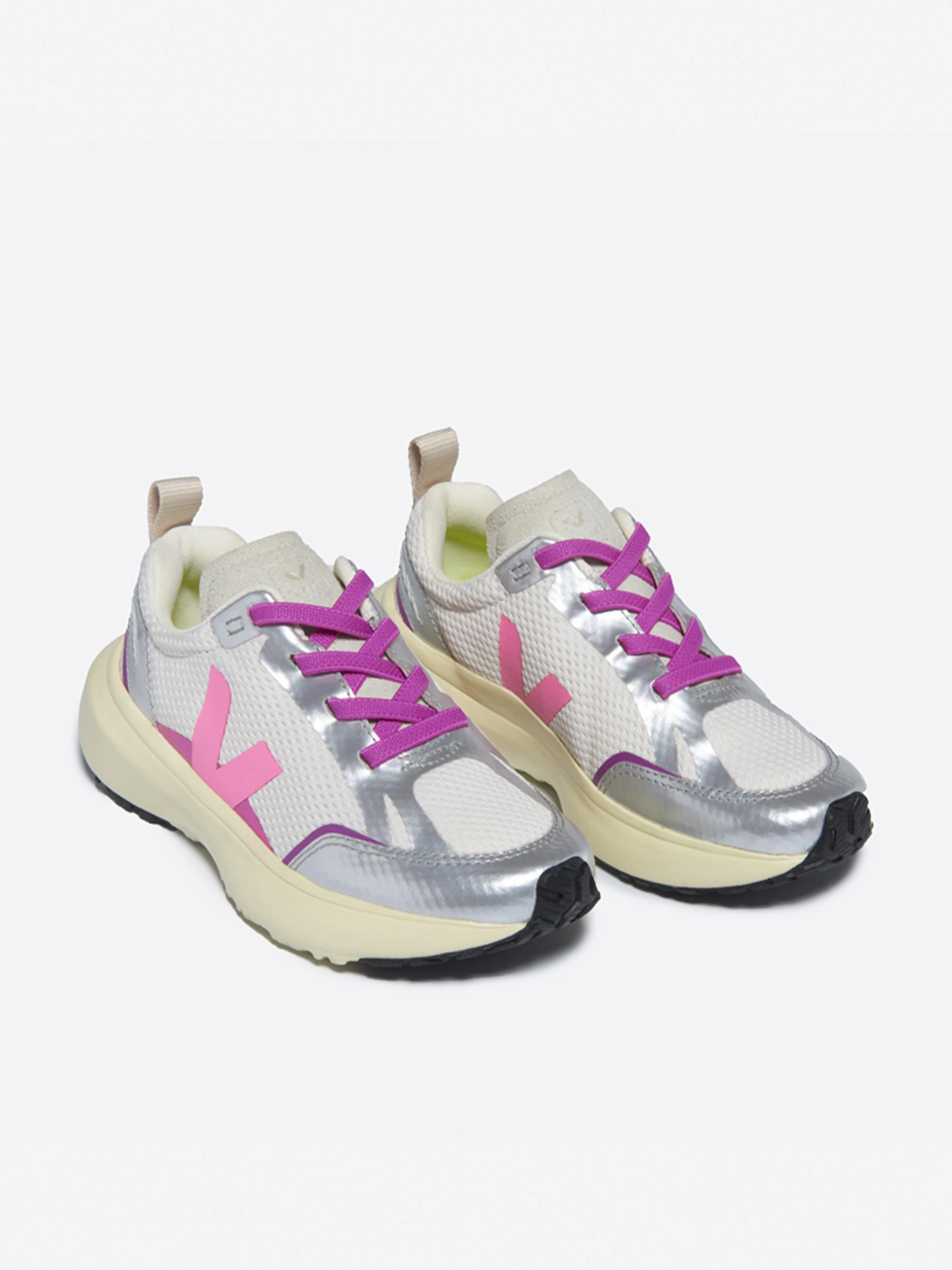 Girls Light Alveomesh Canary Trainers in Silver