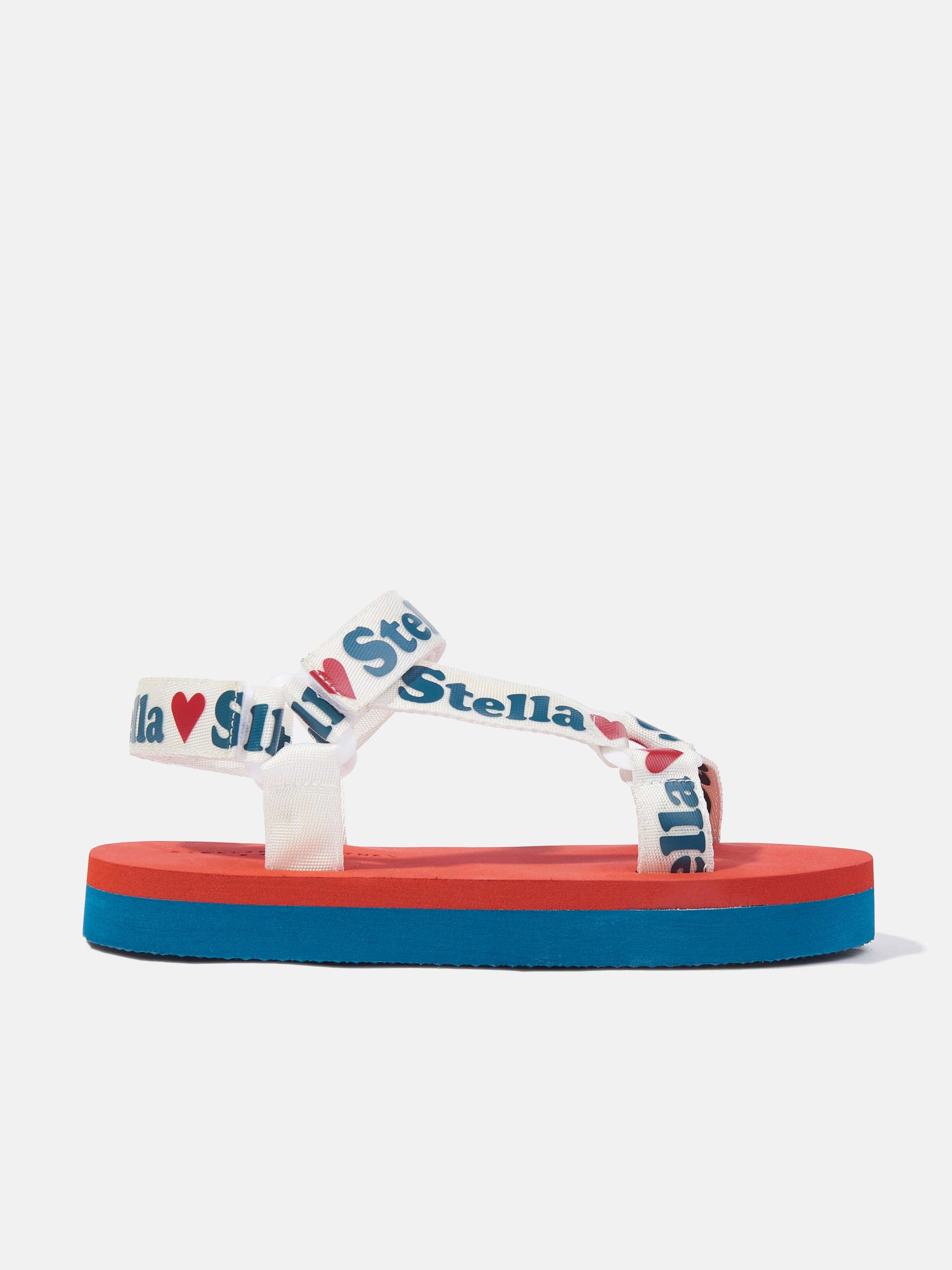 Girls Logo Tape Sandals in Multicolour