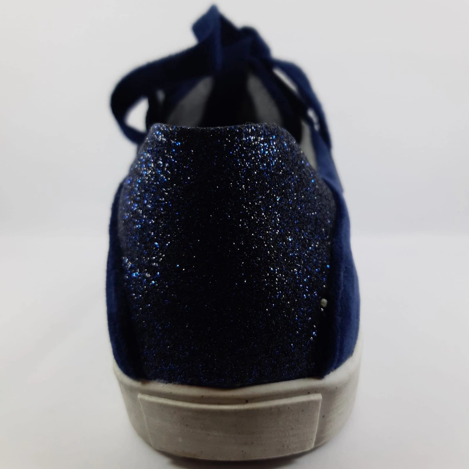 Girls Oca Loca Navy Suede Glitter Tassles Sneakers
