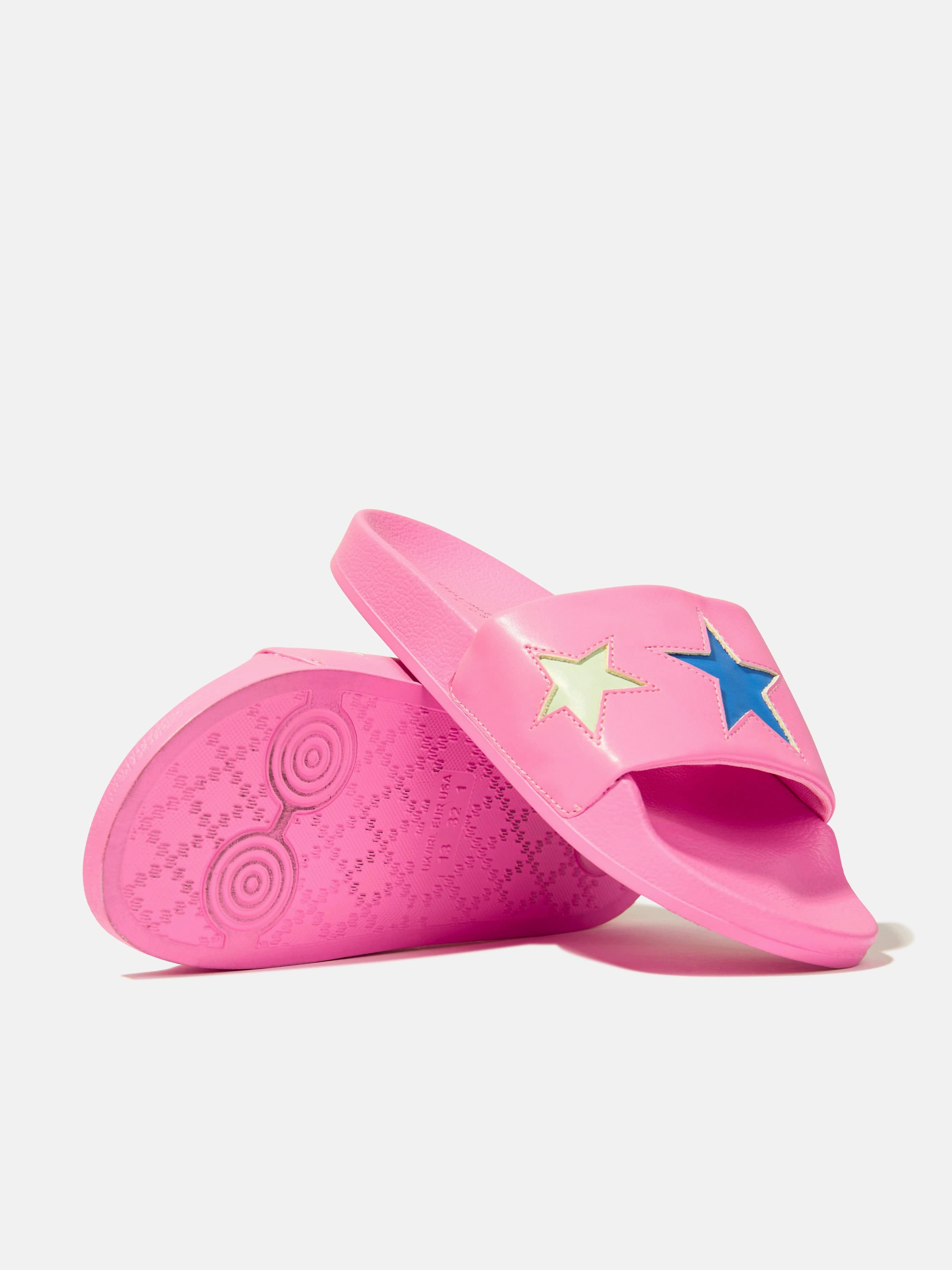 Girls Star Sliders in Pink
