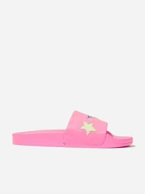 Girls Star Sliders in Pink