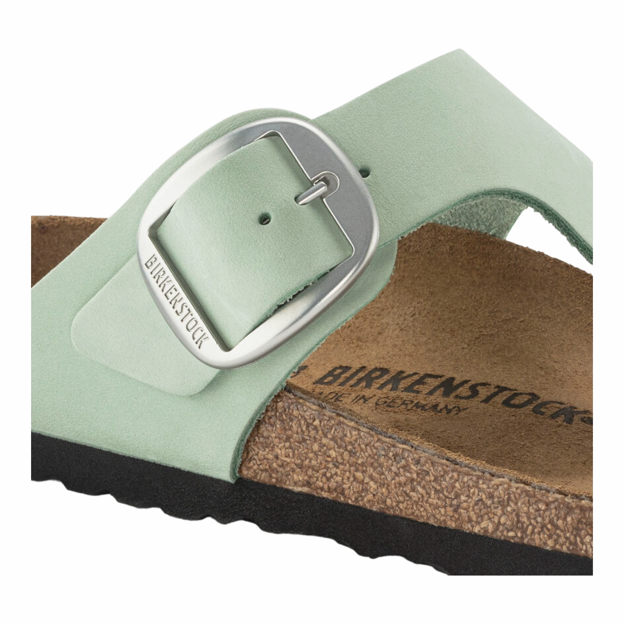 Gizeh Big Buckle Nubuck Leather