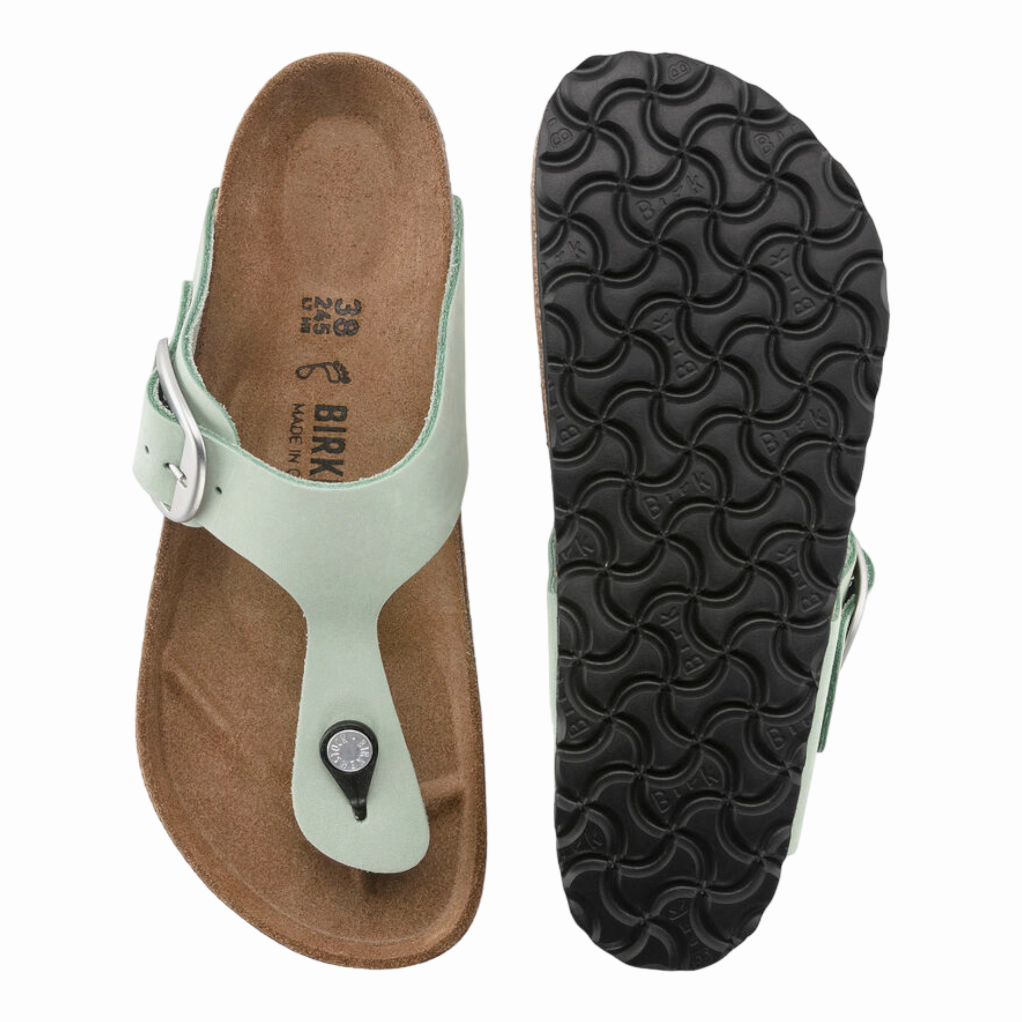 Gizeh Big Buckle Nubuck Leather