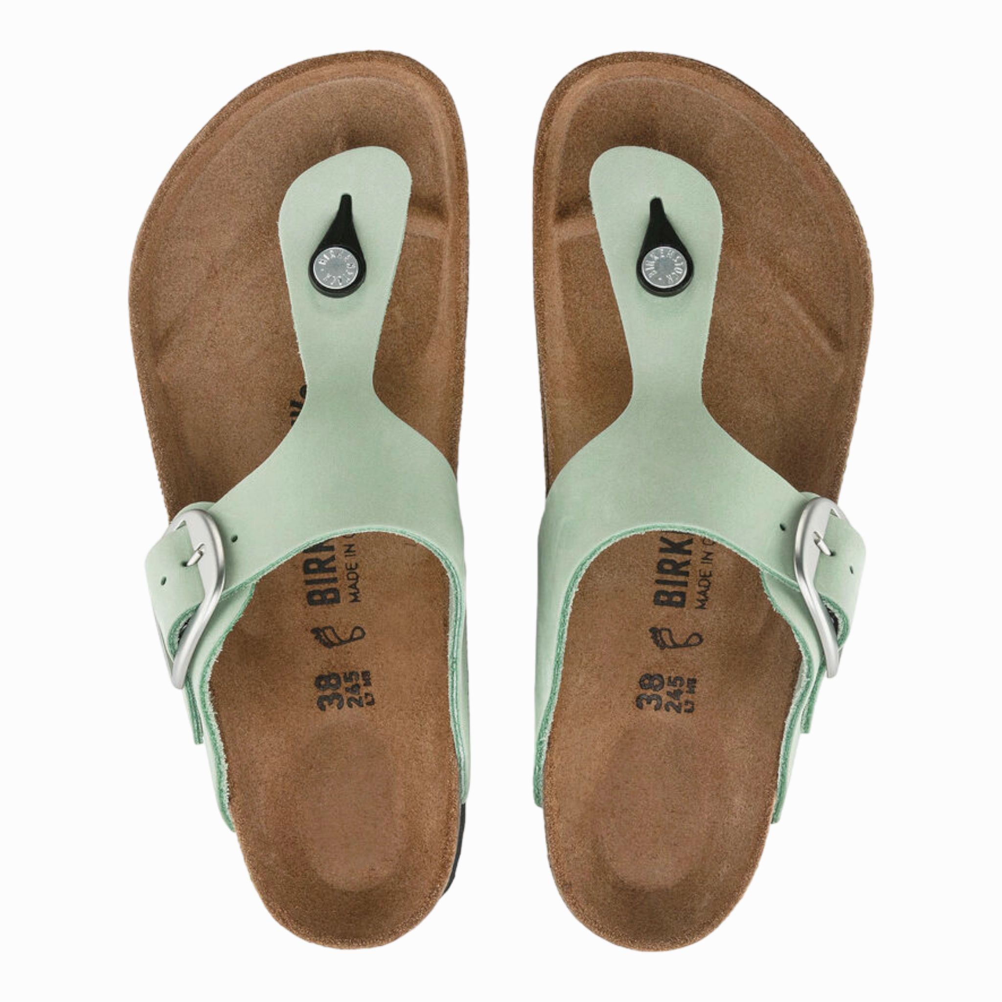 Gizeh Big Buckle Nubuck Leather