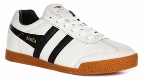Gola Classics Harrier Leather In White Black For Men