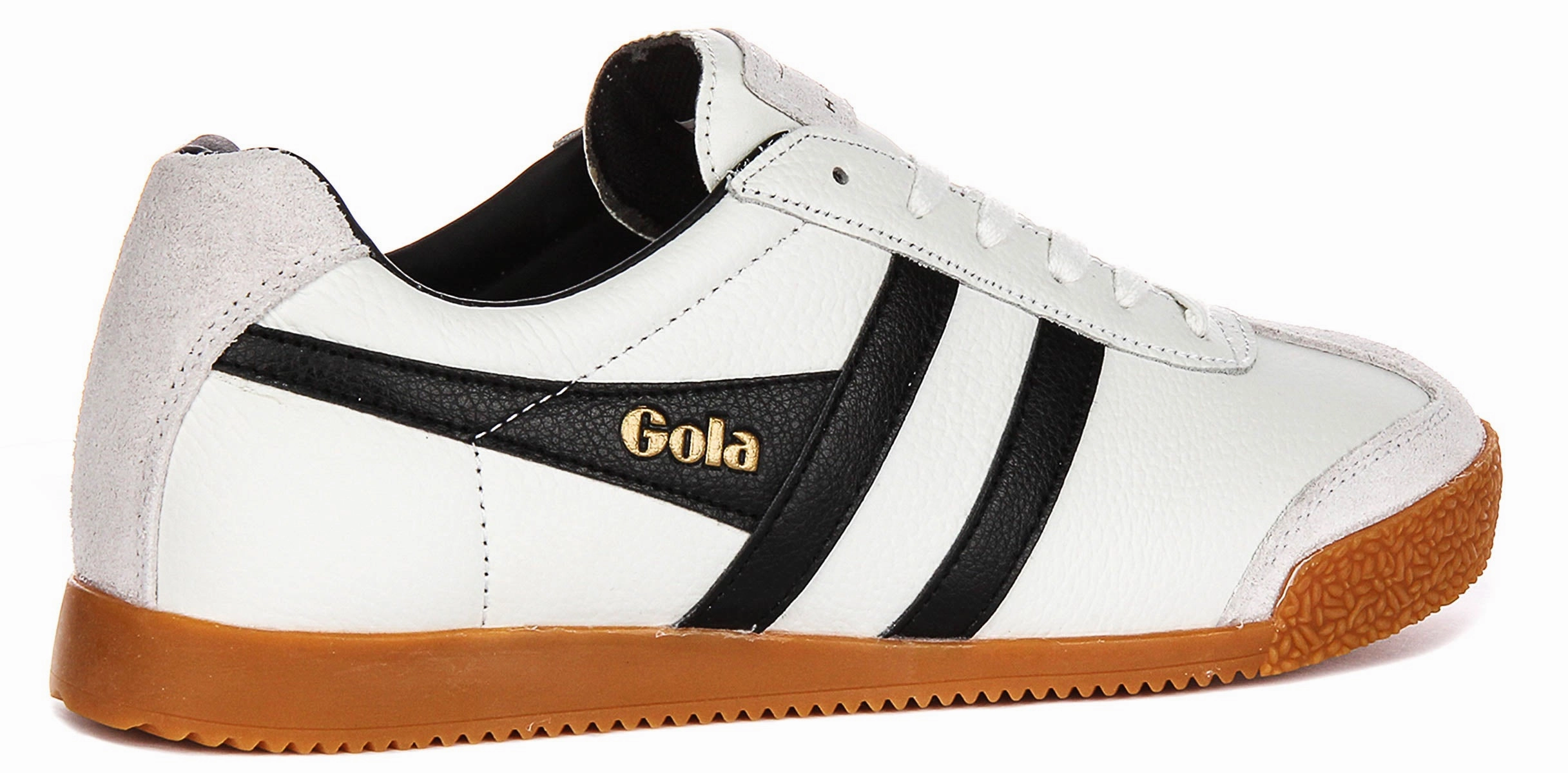 Gola Classics Harrier Leather In White Black For Men