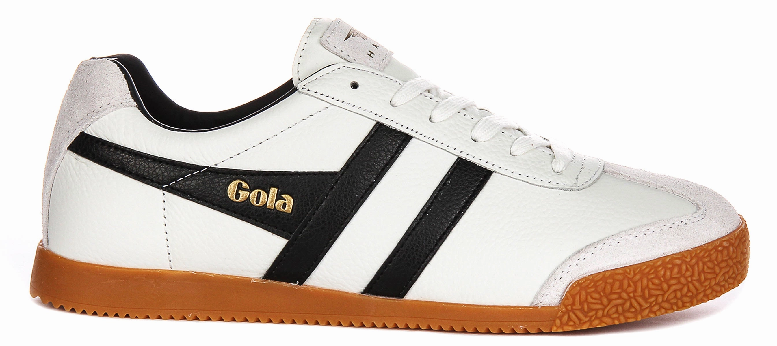 Gola Classics Harrier Leather In White Black For Men