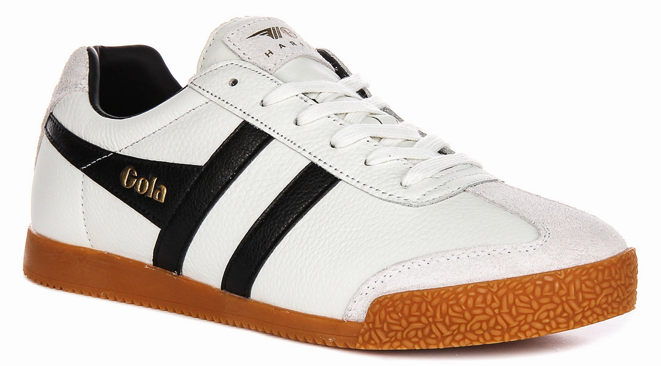 Gola Classics Harrier Leather In White Black For Men