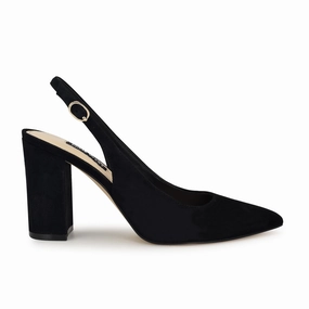Gompell Block Heel Slingback Pumps