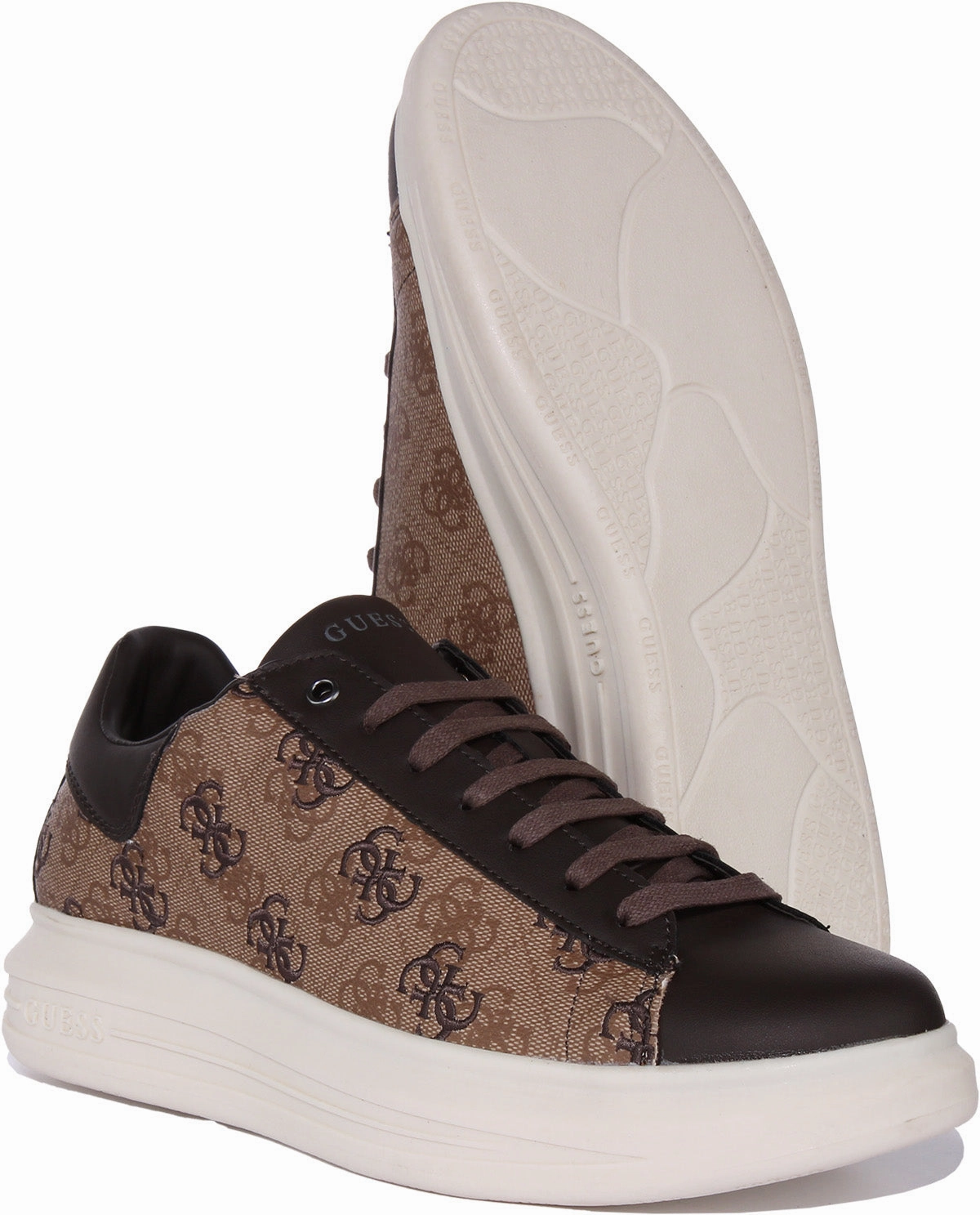 Guess Vibo In Beige Brown For Men