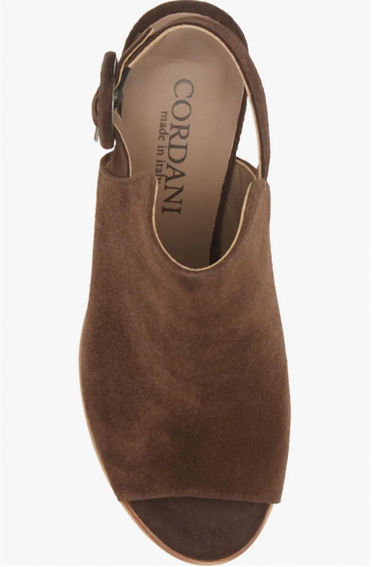 Gwen Heeled Sandal In Camoscio Cacao