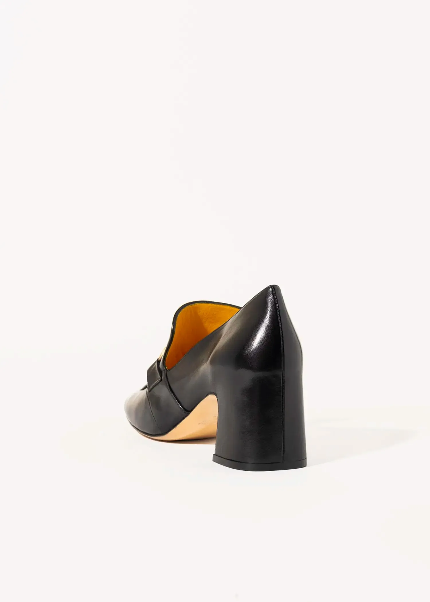 Heeled Leather Loafer