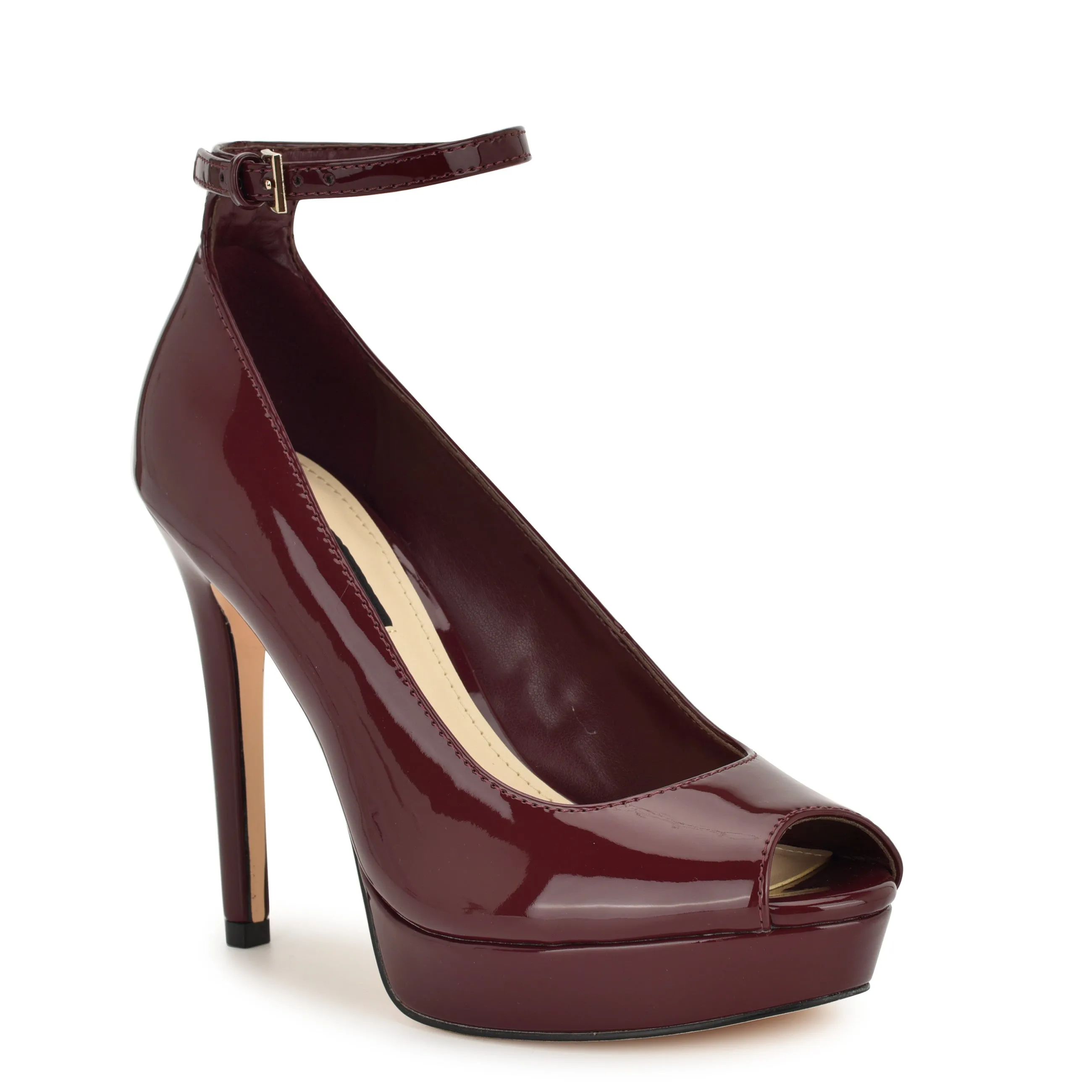Hinko Peep Toe Platform Pumps