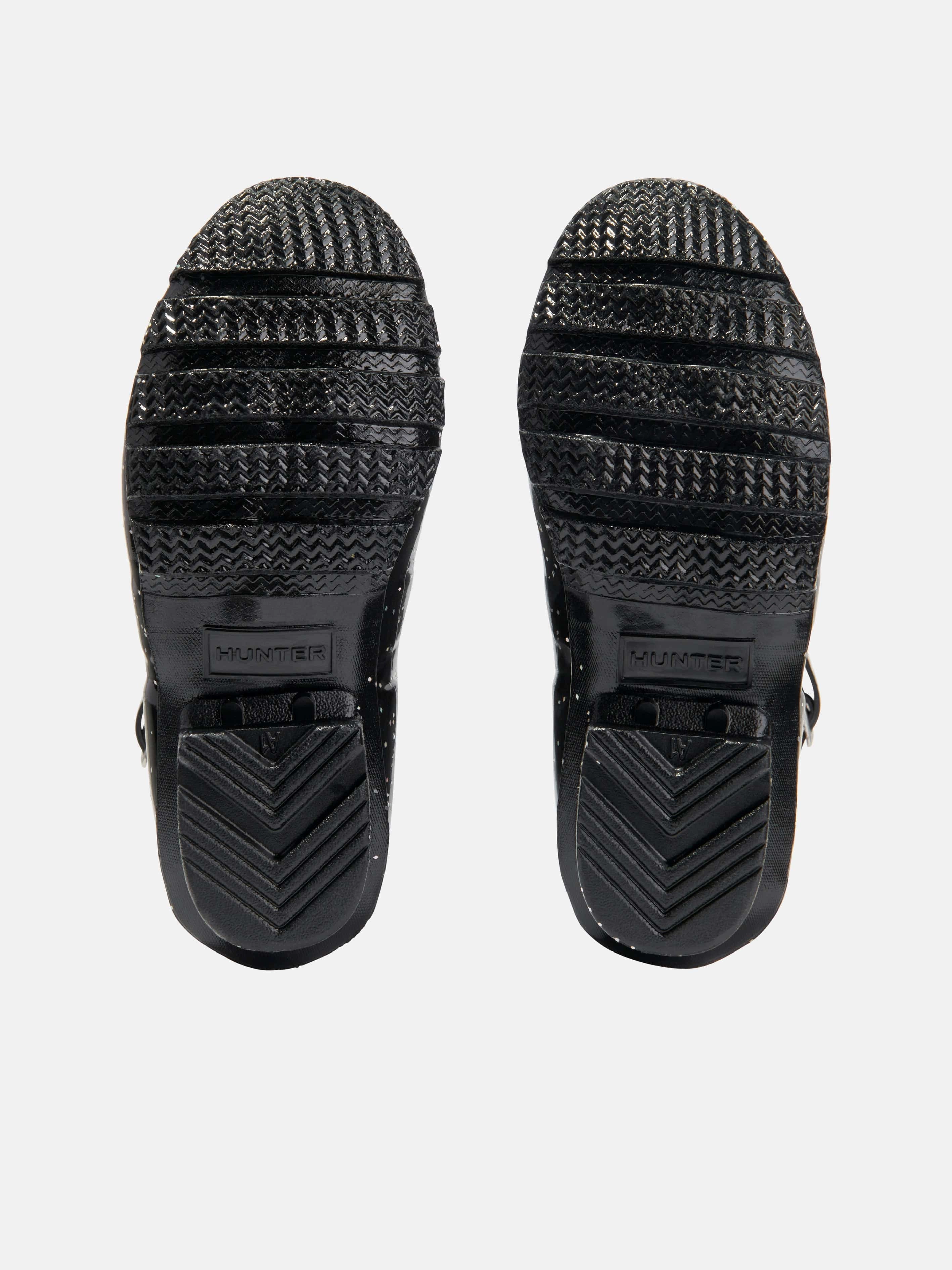 Hunter Kids Original Giant Glitter Wellingon Boots in Black