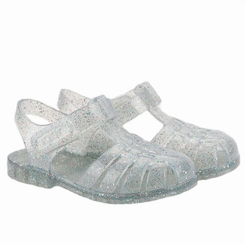 Igor 10329-386 Clasica Cristal Sandals, Tr.Transparente Multi Glitter