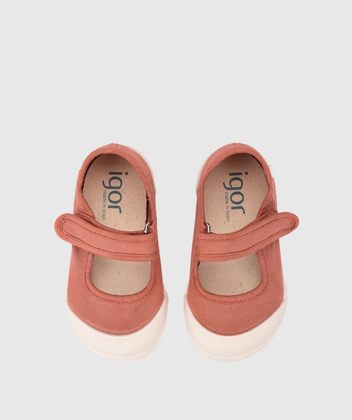 Igor Girl's Lona Mercedes Shoes - Terracota