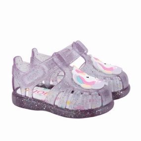 Igor Girl's Tobby Unicornio Sandals - Tr.Malva Multi Glitter
