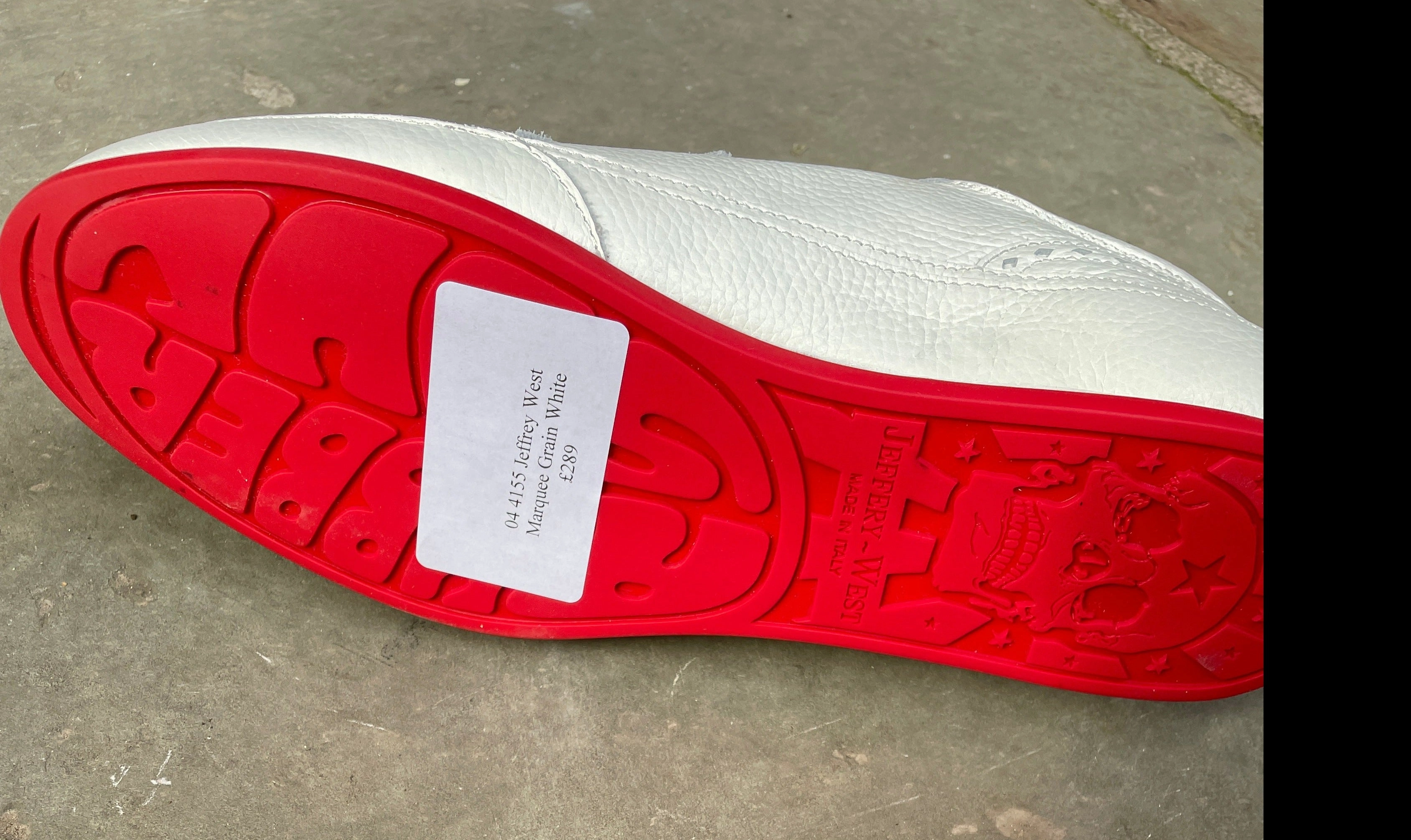 Jeffery West The Marquee Grain White