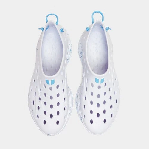 Kane Footwear Revive - All White/Light Blue Speckle