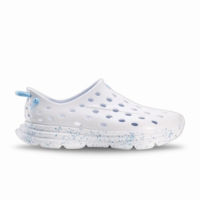 Kane Footwear Revive - All White/Light Blue Speckle