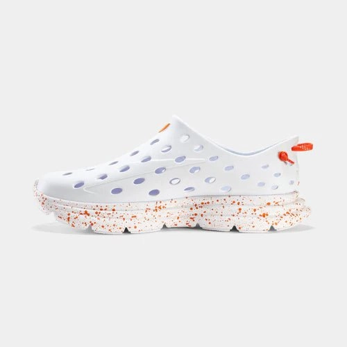 Kane Footwear Revive - All White/Orange Speckle