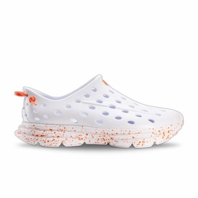Kane Footwear Revive - All White/Orange Speckle