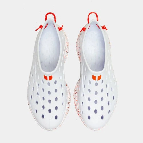 Kane Footwear Revive - All White/Orange Speckle
