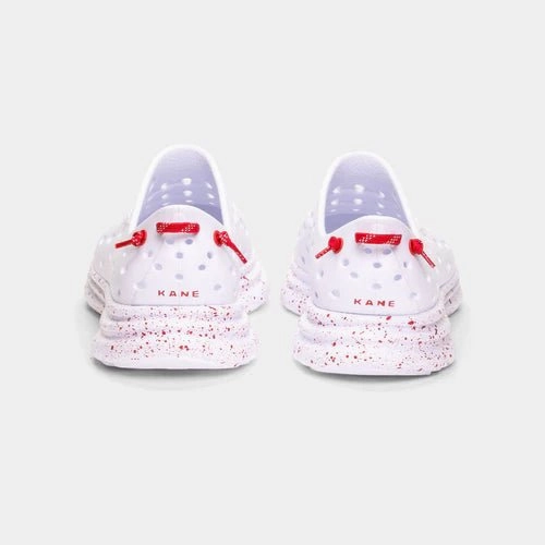 Kane Footwear Revive - All White/Red Speckle
